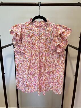 SLV Sur La Vague Ruffle Blouse size One Size